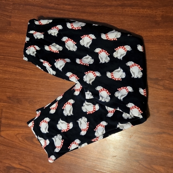 Stafford fleece Pajama pants Mens Sizd L Polar Bear - Picture 1 of 9